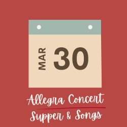 ALLEGRA SUPPER & SONGS 🎶 ALLEGRA SUPPER & SONGS 🎶